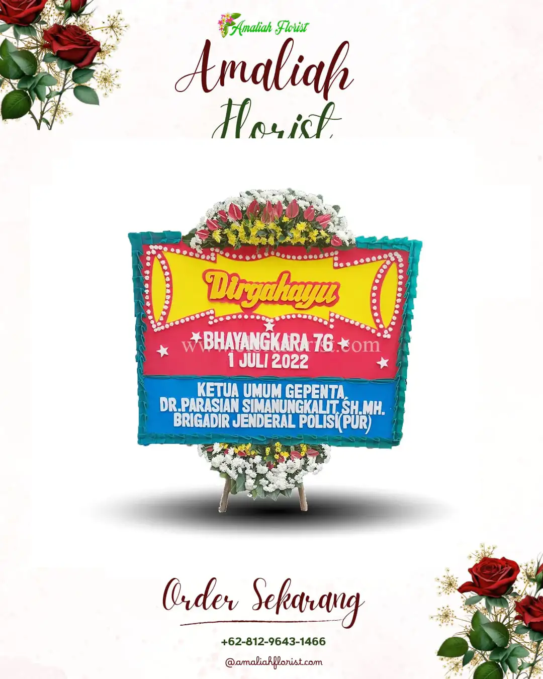 Papan Bunga HUT Ulang Tahun Lamongan